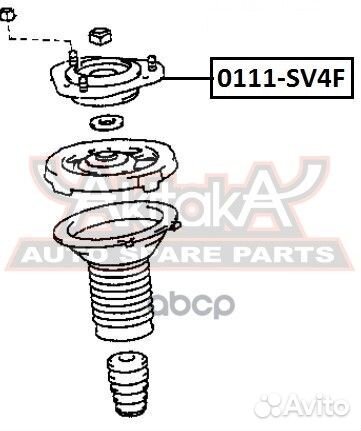 Nsii0017797062 Опора амортизатора перед прав/лев
