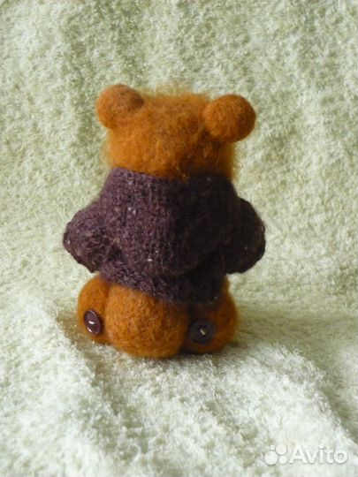 Авторская игрушка Мишка валяный Мишка тедди