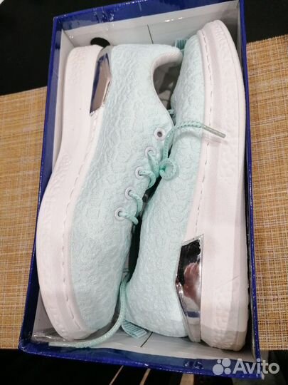 Кеды кроссовки мятный цвет