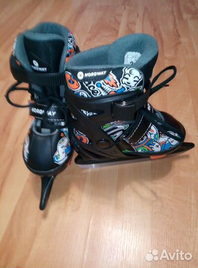 Коньки nordway раздвижные р-р26-31