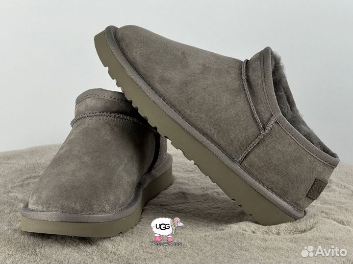 Угги женские зимние Ugg Ultra Mini Tasman Grey