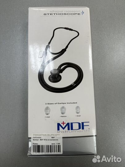 Стетоскоп c двойной трубкой MDF Sprague Rappaport