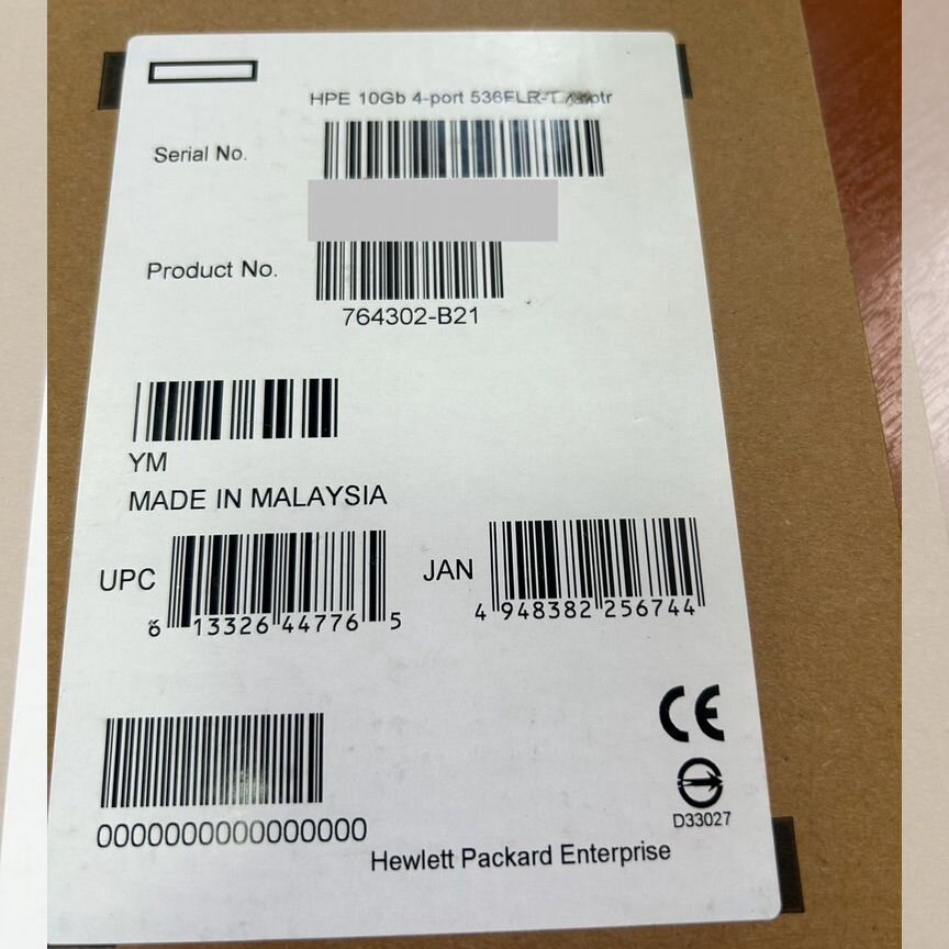 [536FLR-T] Сетевой Адаптер Hp764302-B21 768082-001