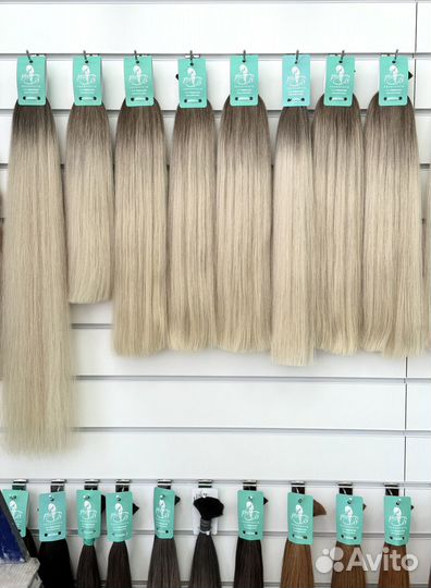 Волосы натуральные блонд омбре