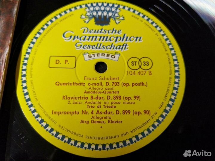 Шопен Шуберт фирменный винил Германия