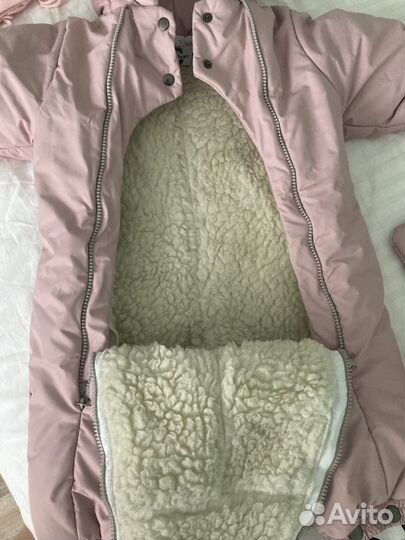 Зимний комбинезон-трансформер детский 62-74см