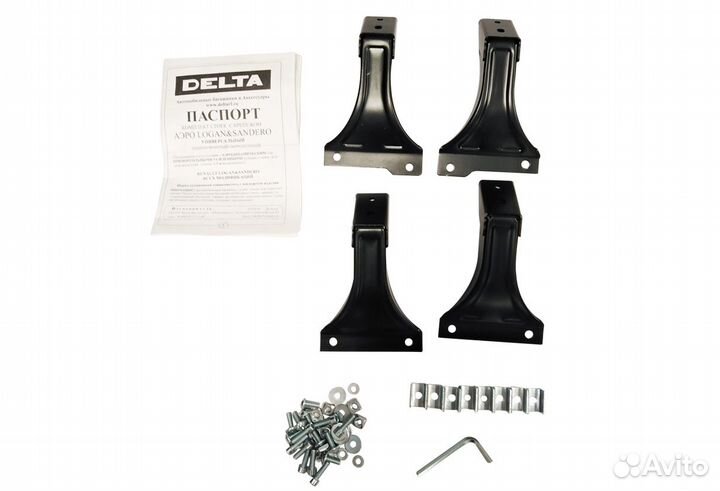 Багажник Delta Renault Logan, Sandero крыло silver