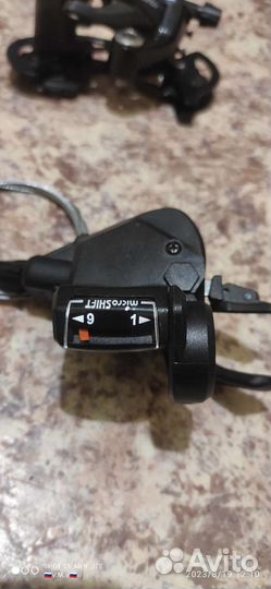 Манетка Microshift 9 ск