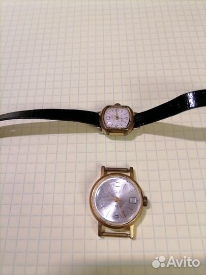Женские часы заря СССР позолоченные