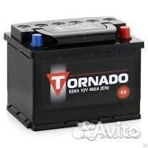 Аккумулятор торнадо 60 ач б/у
