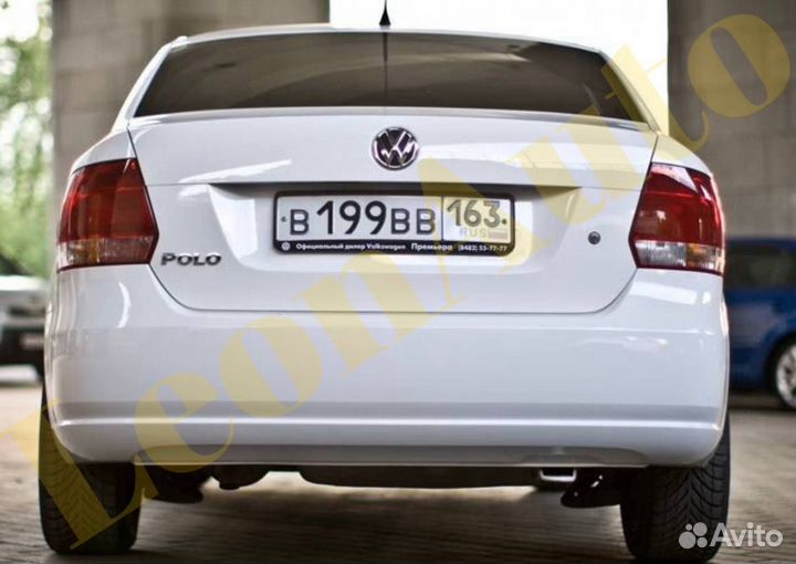 Задний бампер VW Polo 5 2009-2020 LC9A