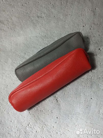 Кожаная косметичка