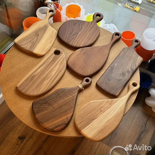 Доска разделочная дуб ясень и орех для подачи