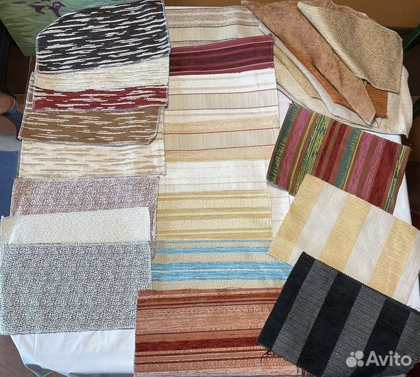 Ткань мерный лоскут: жаккард велюр шенил флок и др