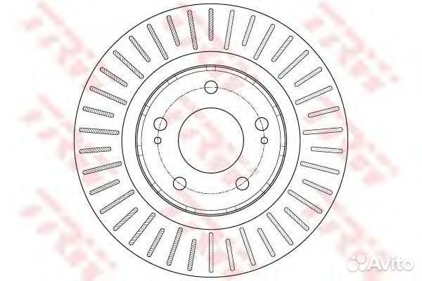 Диск тормозной передний Citroen C-Crosser 07, Mitsubishi Lancer 2.0 viii 08, Outlander II, III 06, P