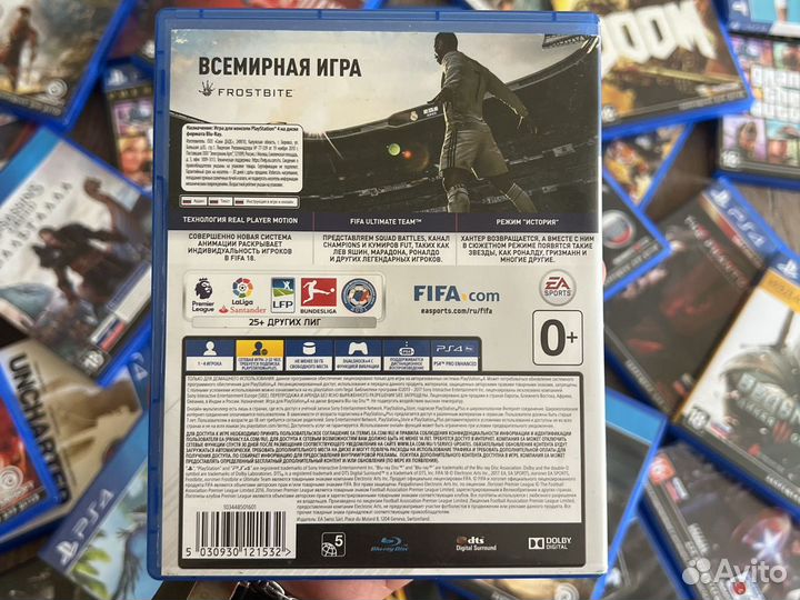Диск FIFA 18 PS4