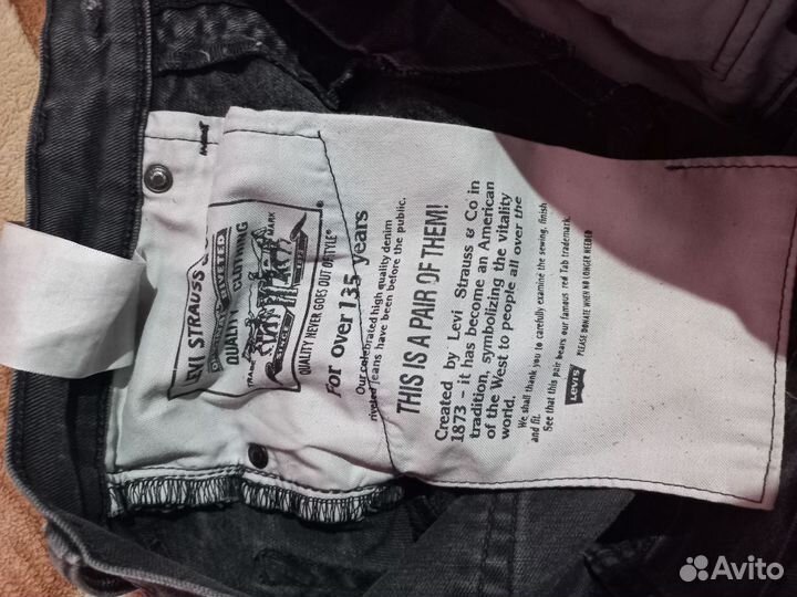 Джинсы мужские levis W 30 L 32