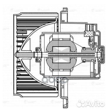 Вентилятор отоп. KIA Soul 08- LFh 08K2 luzar