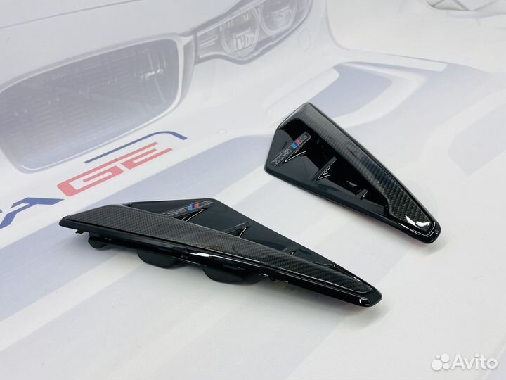 Жабры BMW X5 G05 Карбон Ламинация