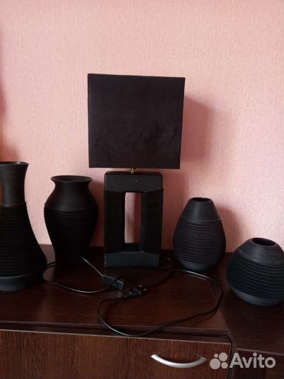 Африканская тема: Светильник и вазы для декора