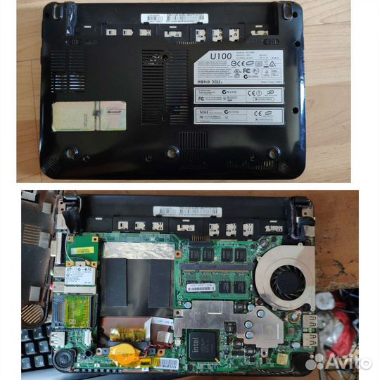 Ноутбук Asus, запчасти и разбор MSI Toshiba