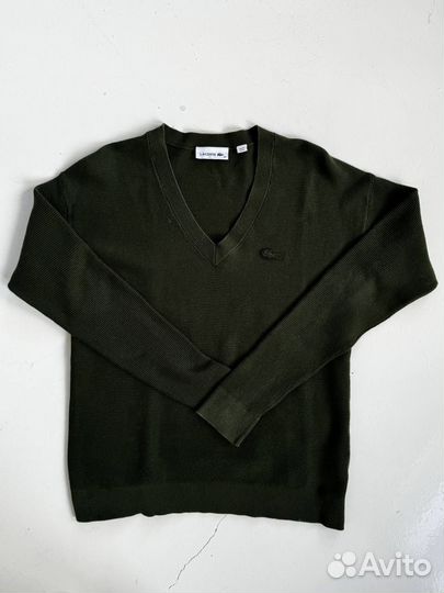 Винтажный зеленый джемпер Lacoste