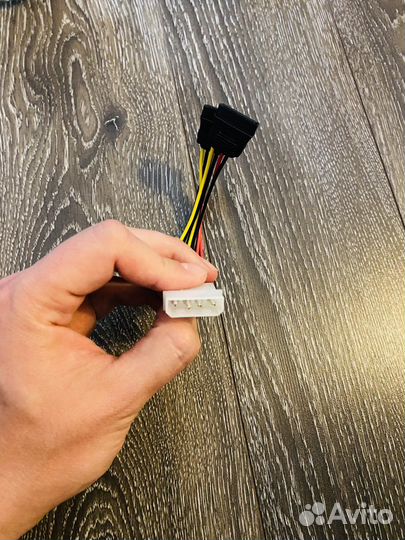 Переходник для блока питания 2xsata, 20см