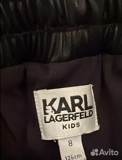 Кожаная юбка karl Lagerfeld детская оригинал