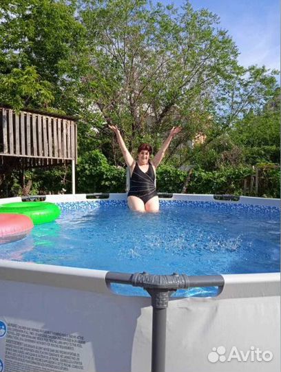 Каркасный бассейн 366х122см. Полный комплект