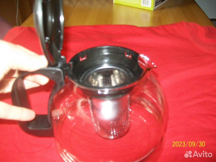 Чайник заварочный стеклянный с ситечком