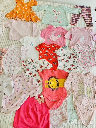 Фирменные вещи на девочку 0/6 мес