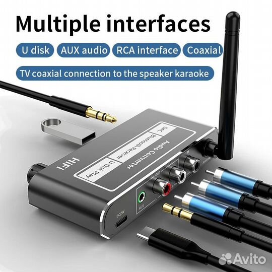 Bluetooth приемник аудиосигнала с пультом и встрое