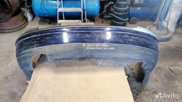 Бампер задний седан с хромом Ф. Пассат В5+