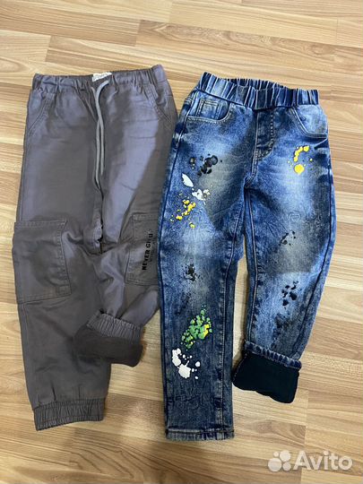 Джинсы утепленные