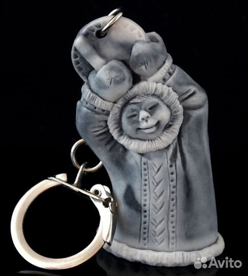 Брелок Эскимосская Девочка литьевой мрамор