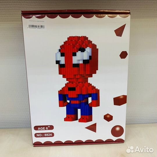3D конструктор из мини блоков. Человек паук 8824