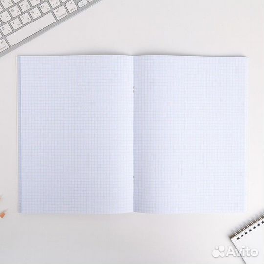 Колледж-тетрадь А4, 96 листов на скрепке,«Love min