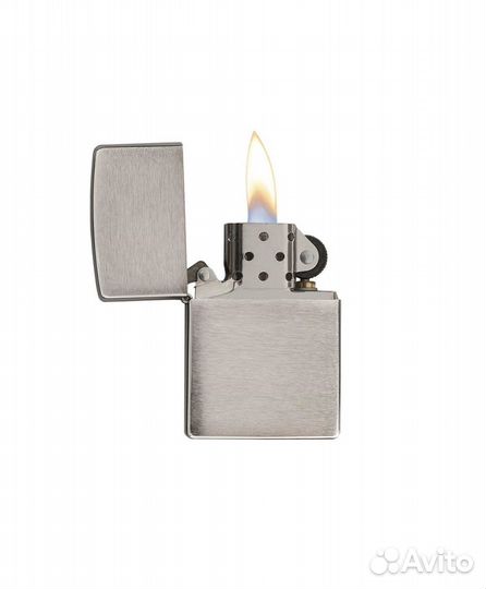 Зажигалка Zippo бензиновая 200 Brushed Chrome