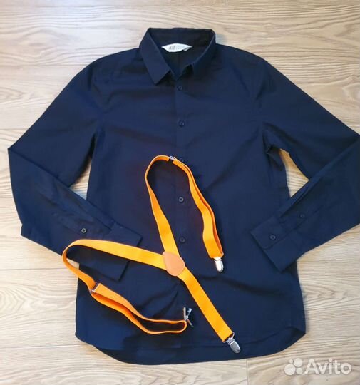 Рубашка HM на мальчика и подтяжки