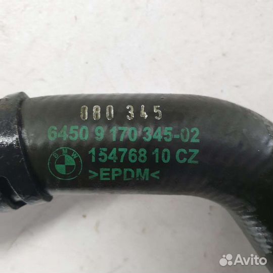 Патрубок радиатора 6450 9170345 BMW 5 F10/F11/GTF0