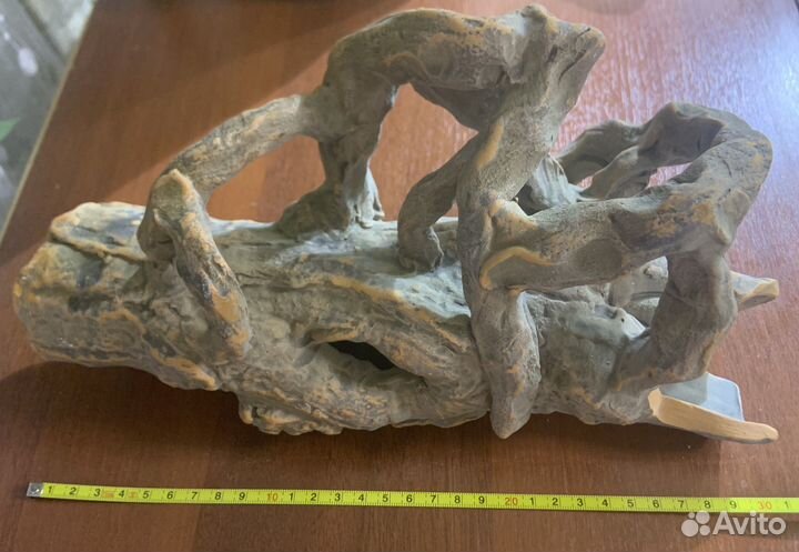 Ракушечник, декорация в аквариум, коряга, кокос