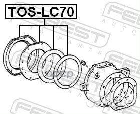 Ремкомплект сальников поворотного кулака toyota