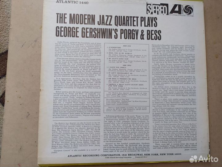 LP Modern Jazz Qurtet 