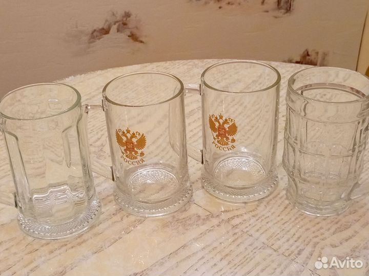 Пивные кружки, стаканы