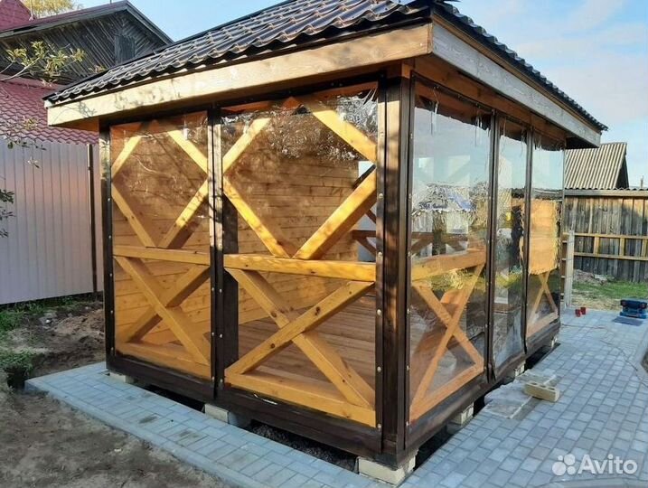 Мягкие окна для веранды под ключ