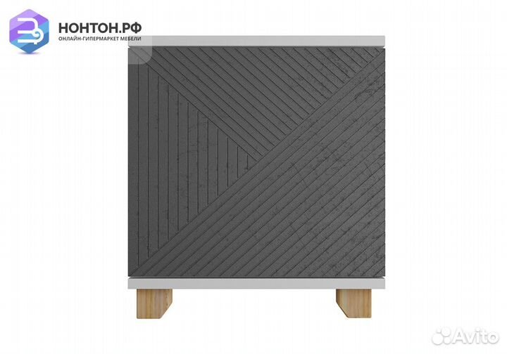 Тумба прикроватная со створкой Копенгаген белая