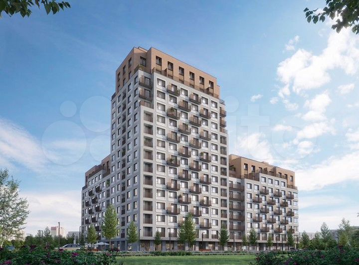 2-к. квартира, 46,4 м², 7/16 эт.