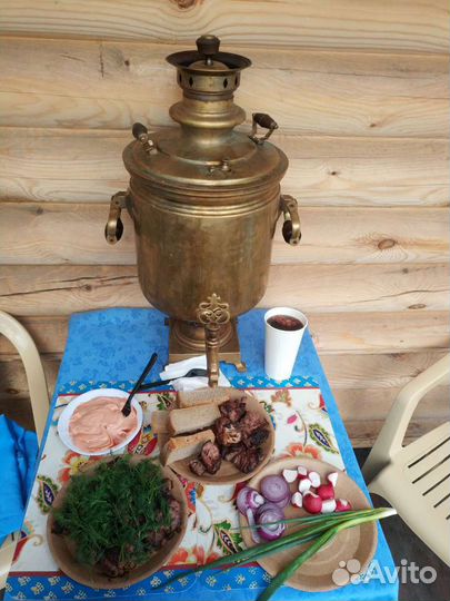 Самовар на дровах старинный