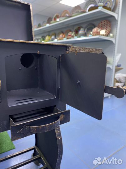Мангал с печью под казан