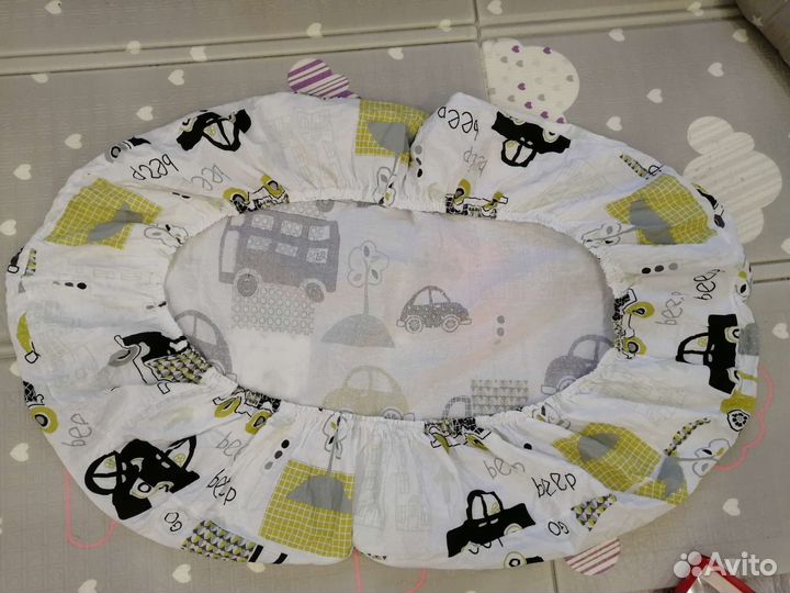 Детская простынь на резинке 0+